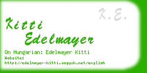 kitti edelmayer business card